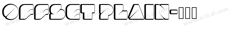 Offset Plain字体转换